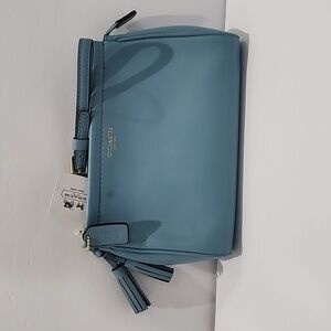 Coach Leather Tassled Wristlet